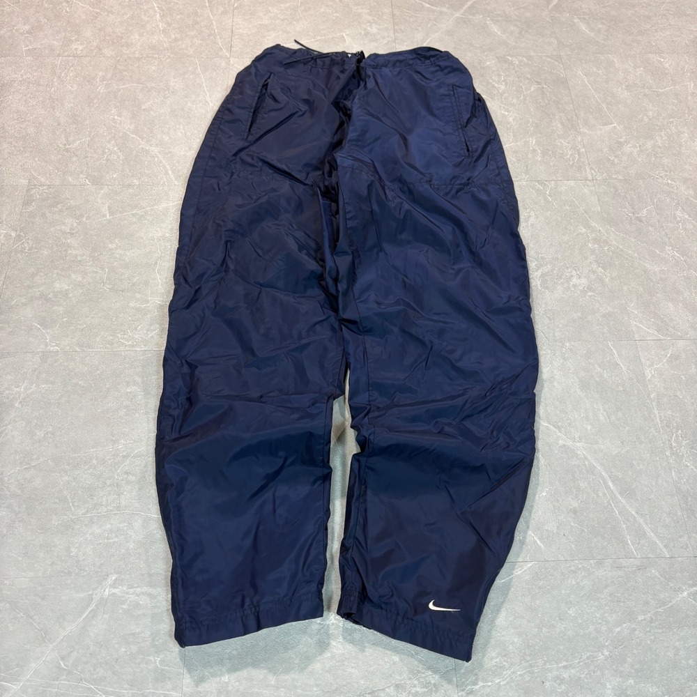 Y2K blue Nike track pants